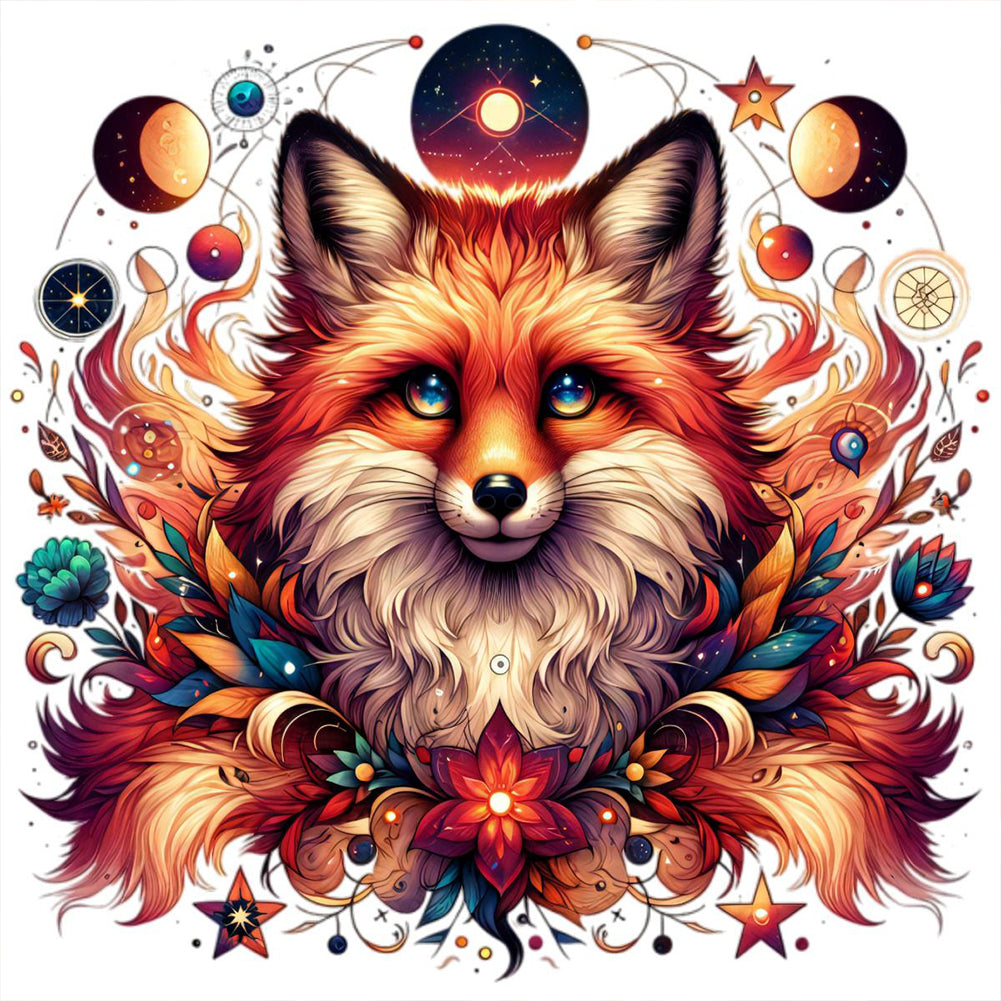 Fox - Full Round Drill Diamond Painting 30*30CM