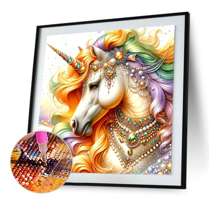 Unicorn - Full Round Drill Diamond Painting 30*30CM