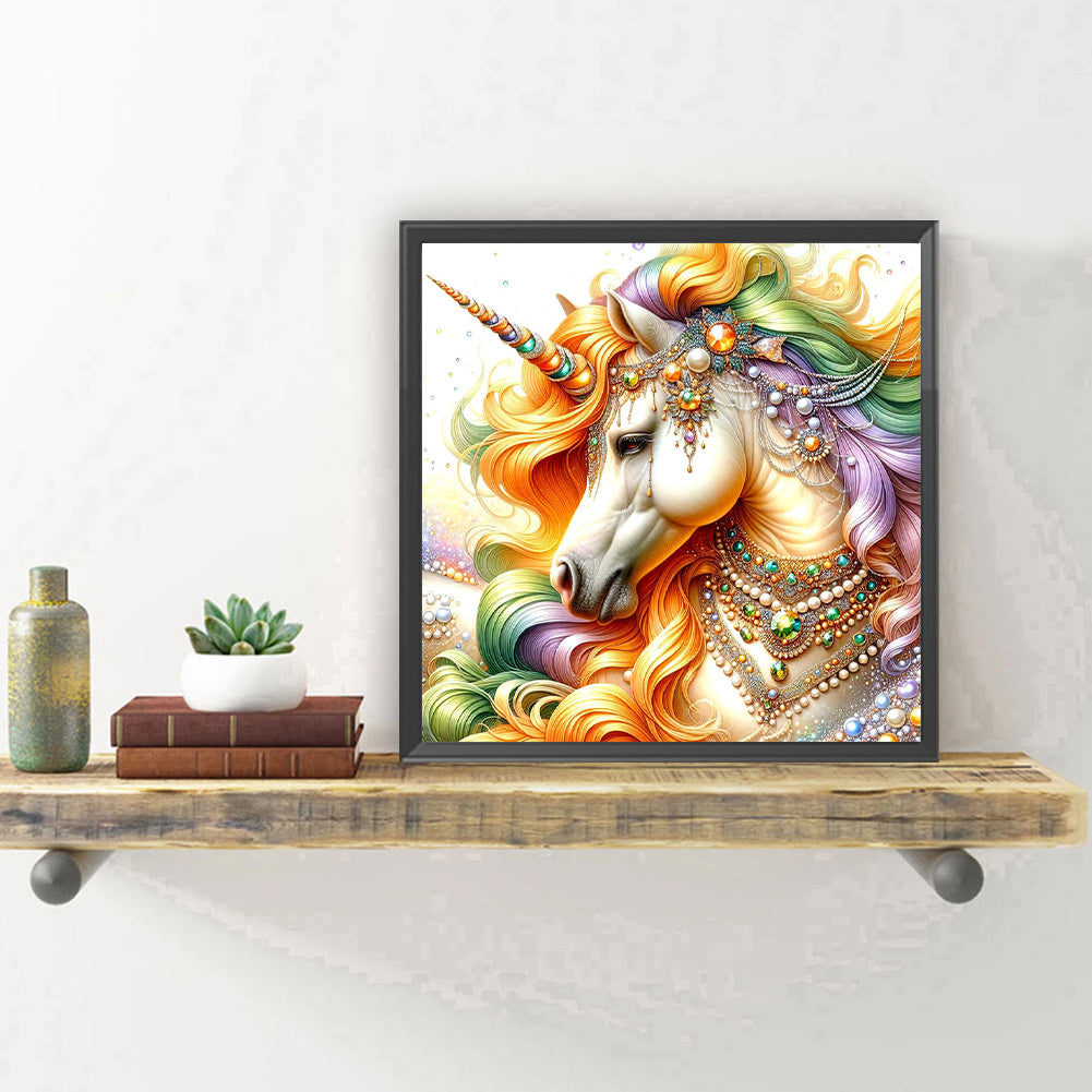 Unicorn - Full Round Drill Diamond Painting 30*30CM