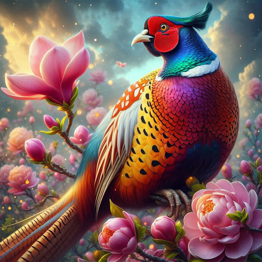 Pheasant - Full Round Drill Diamond Painting 30*30CM