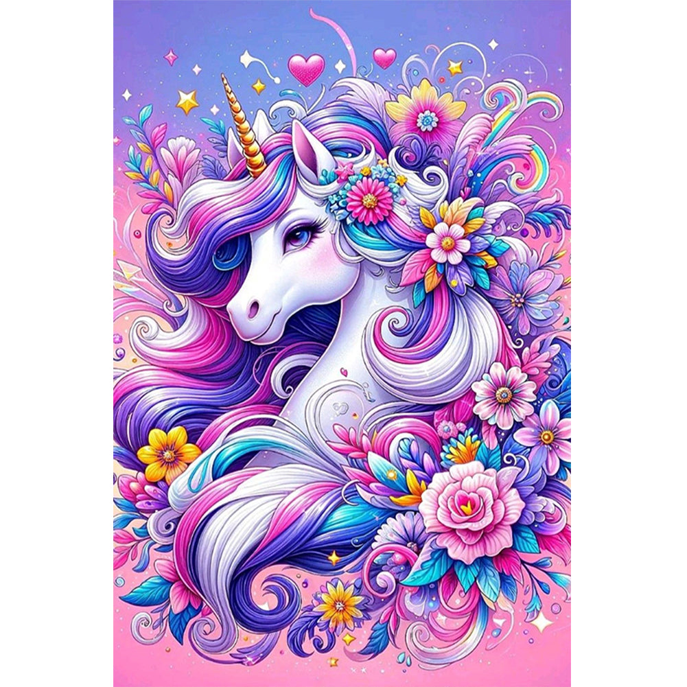 Unicorn - Full Round Drill Diamond Painting 40*60CM