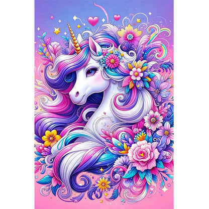Unicorn - Full Round Drill Diamond Painting 40*60CM