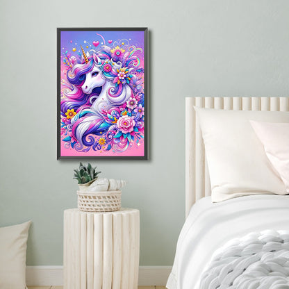 Unicorn - Full Round Drill Diamond Painting 40*60CM