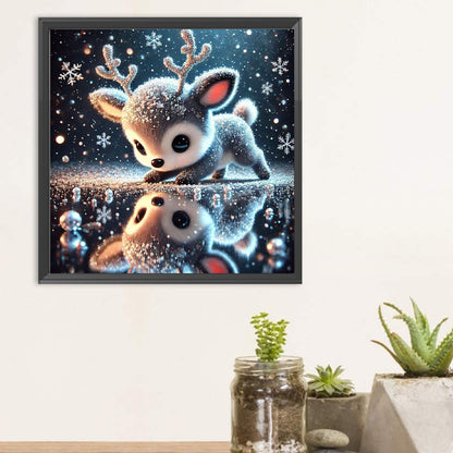 Little Elk - Full Round Drill Diamond Painting 30*30CM