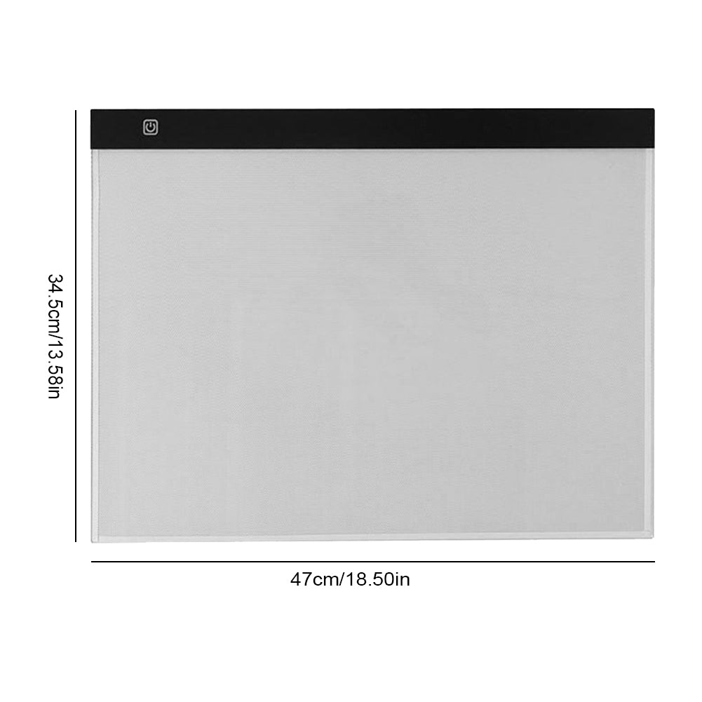 LED Light Box Tracing Light Pad 3 Level Dimmable LED Art Tracing Pad for Tracing