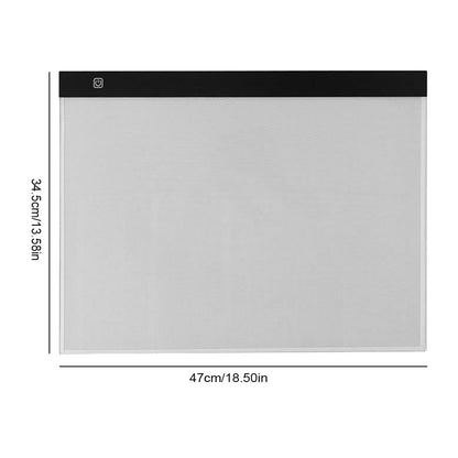 LED Light Box Tracing Light Pad 3 Level Dimmable LED Art Tracing Pad for Tracing