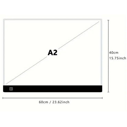 LED Light Box Tracing Light Pad 3 Level Dimmable LED Art Tracing Pad for Tracing