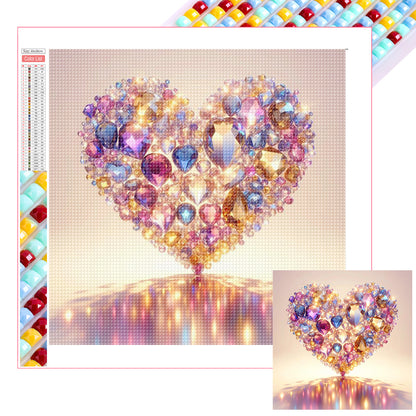 Bright Love - Full Square Drill Diamond Painting 30*30CM