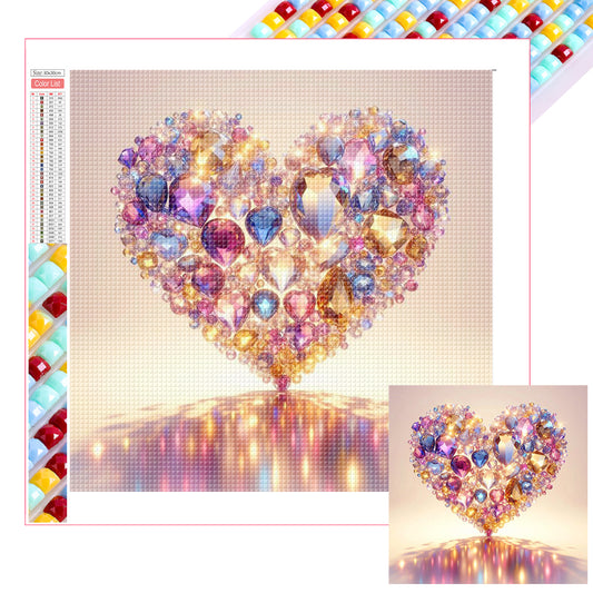 Bright Love - Full Square Drill Diamond Painting 30*30CM