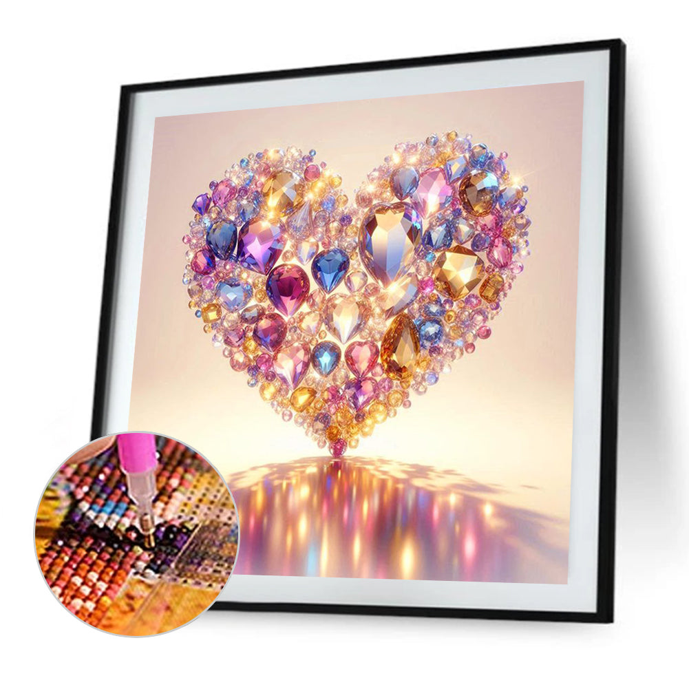Bright Love - Full Square Drill Diamond Painting 30*30CM