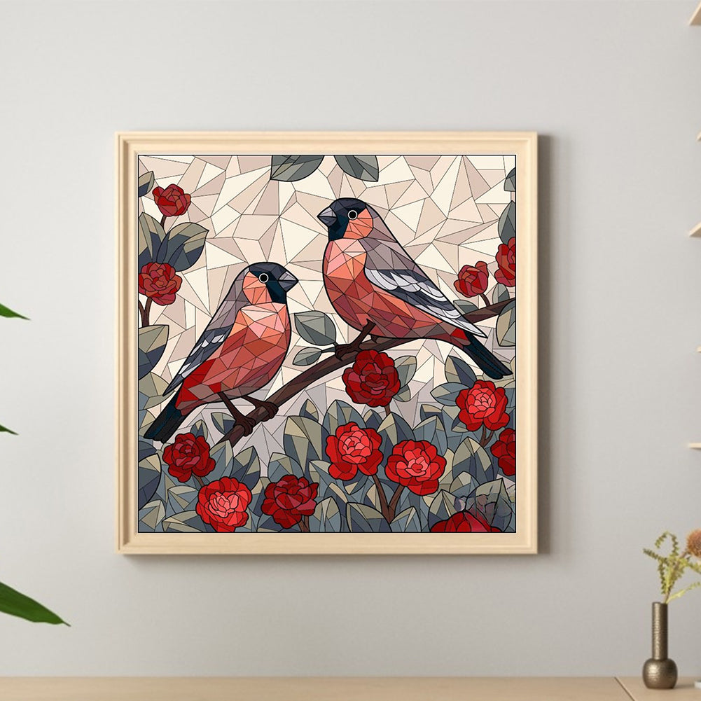 Glass Wind Bird - Full Round Drill Diamond Painting 40*40CM