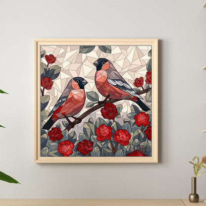 Glass Wind Bird - Full Round Drill Diamond Painting 40*40CM