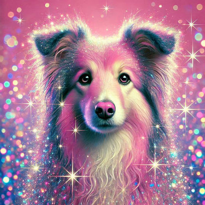 Shining Diamond Shetland Sheepdog - Full Square Drill Diamond Painting 40*40CM