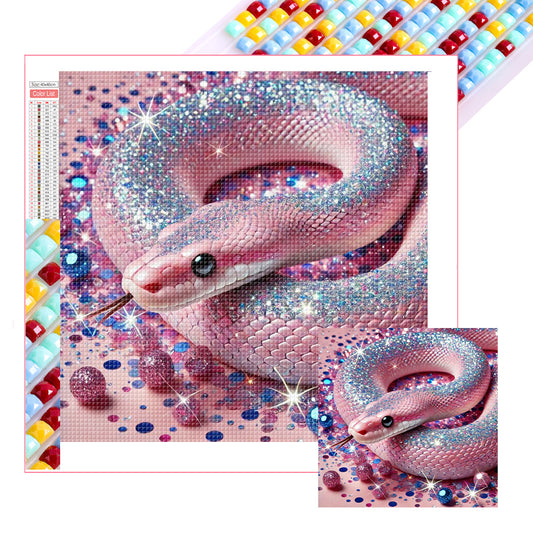 Shining Diamond Snake - Full Square Drill Diamond Painting 40*40CM