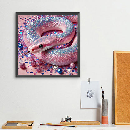 Shining Diamond Snake - Full Square Drill Diamond Painting 40*40CM