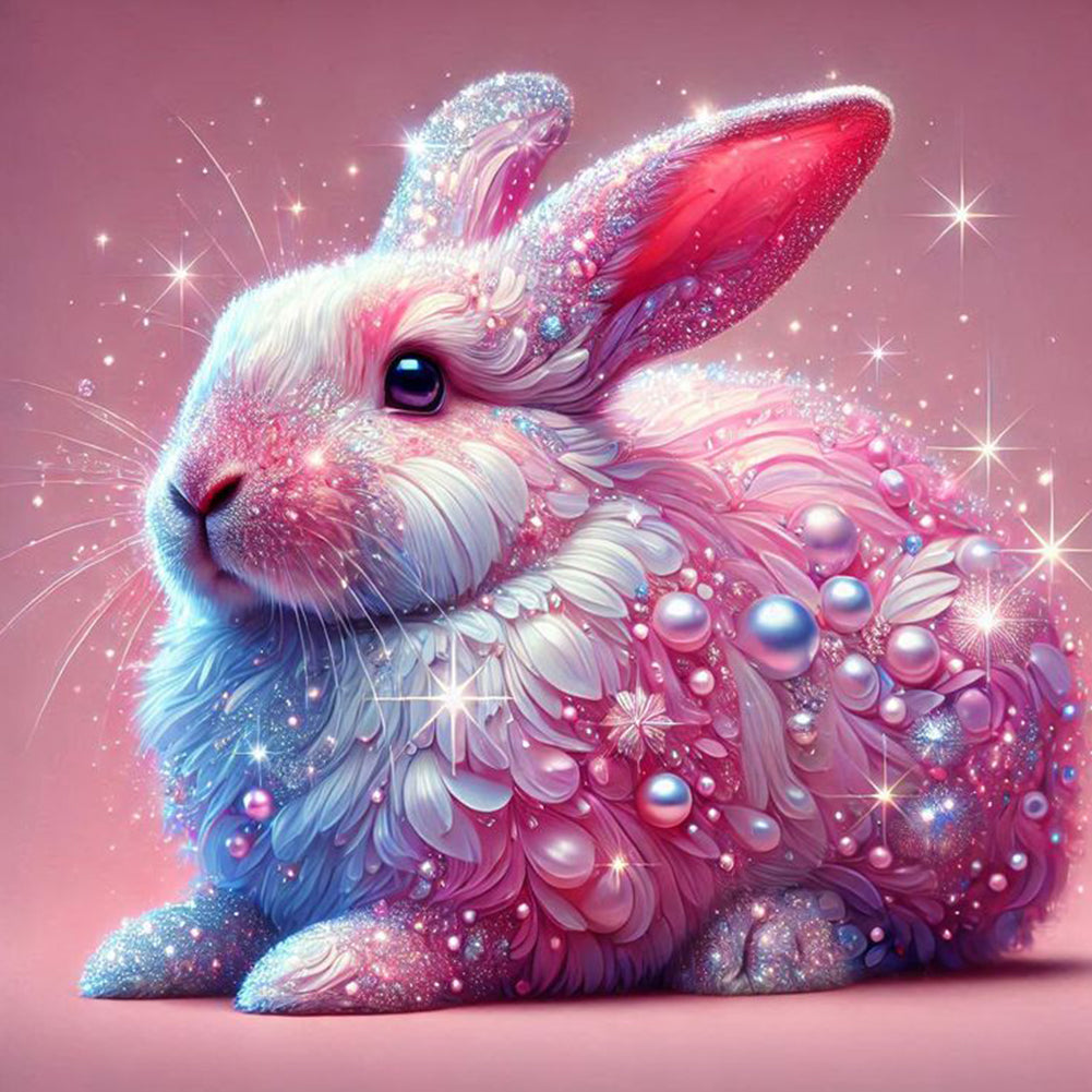 Shining Diamond Rabbit - Full Square Drill Diamond Painting 40*40CM