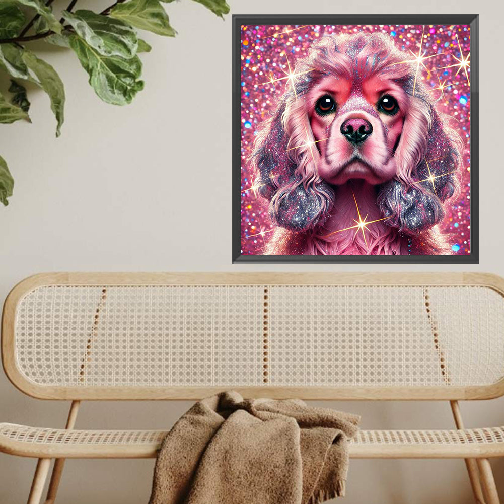 Shining Diamond Dog - Full Square Drill Diamond Painting 40*40CM