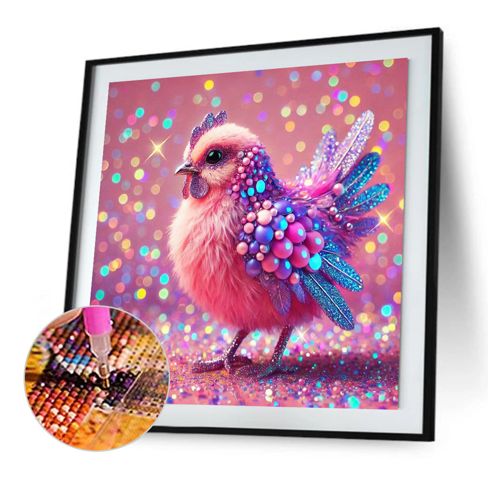 Shining Diamond Stone Chicks - Full Square Drill Diamond Painting 40*40CM