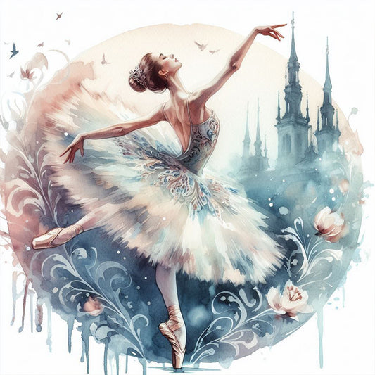 Ballet Girl - Full Round Drill Diamond Painting 40*40CM