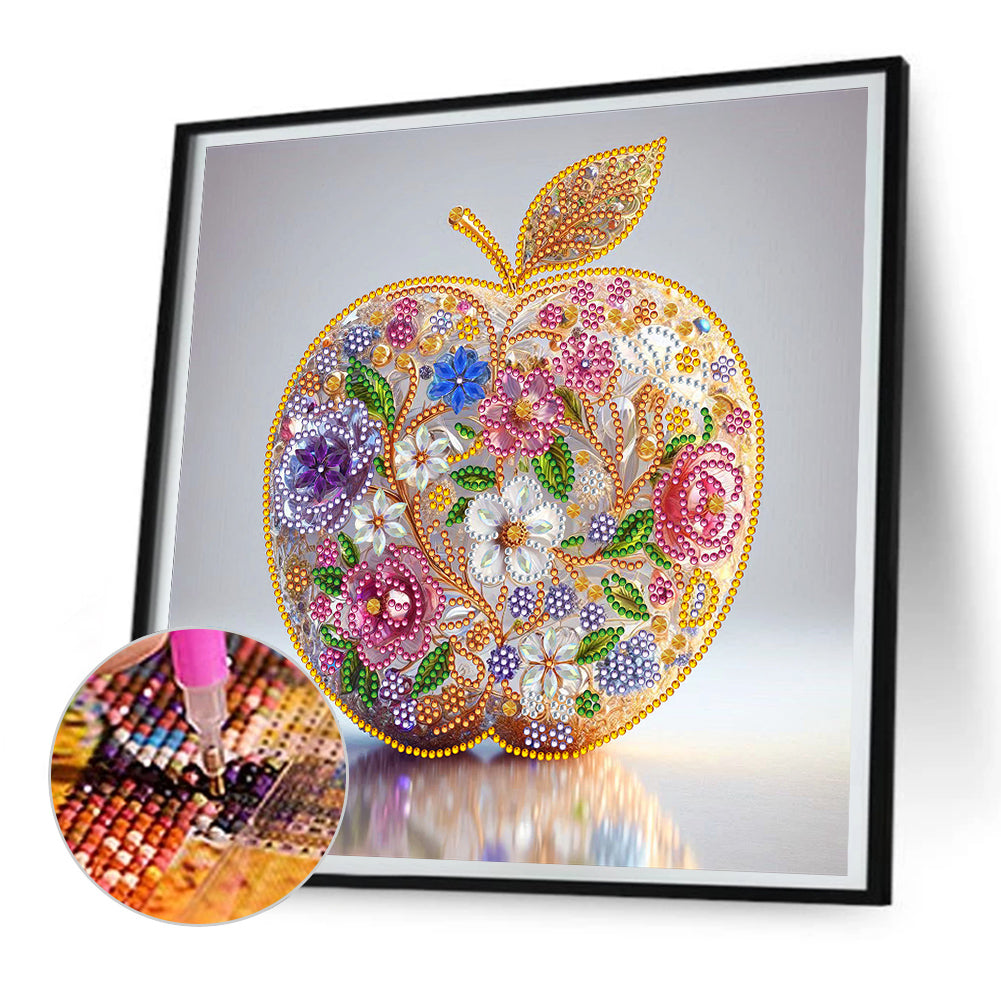 Fruit Apple - Special Shaped Drill Diamond Painting 30*30CM