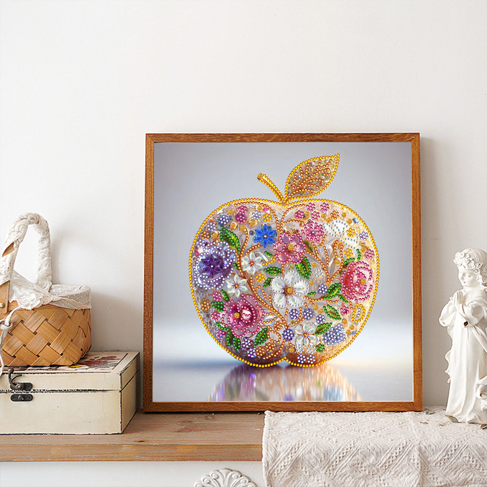 Fruit Apple - Special Shaped Drill Diamond Painting 30*30CM