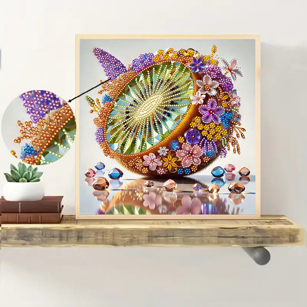 Fruit Kiwi - Special Shaped Drill Diamond Painting 30*30CM
