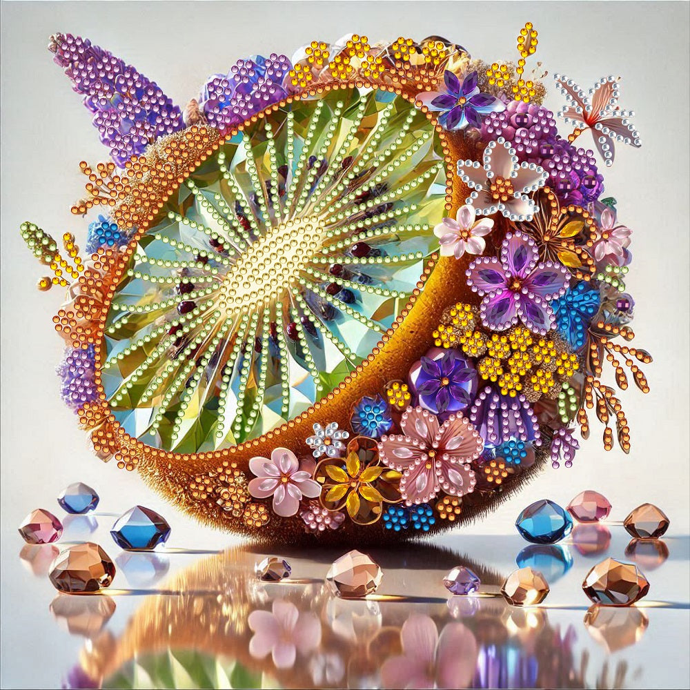 Fruit Kiwi - Special Shaped Drill Diamond Painting 30*30CM