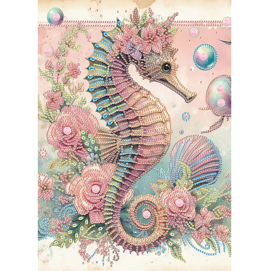 Seahorse - Special Shaped Drill Diamond Painting 30*40CM
