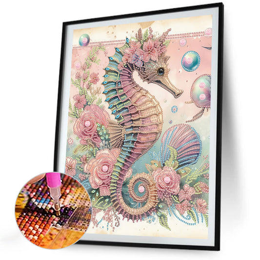 Seahorse - Special Shaped Drill Diamond Painting 30*40CM