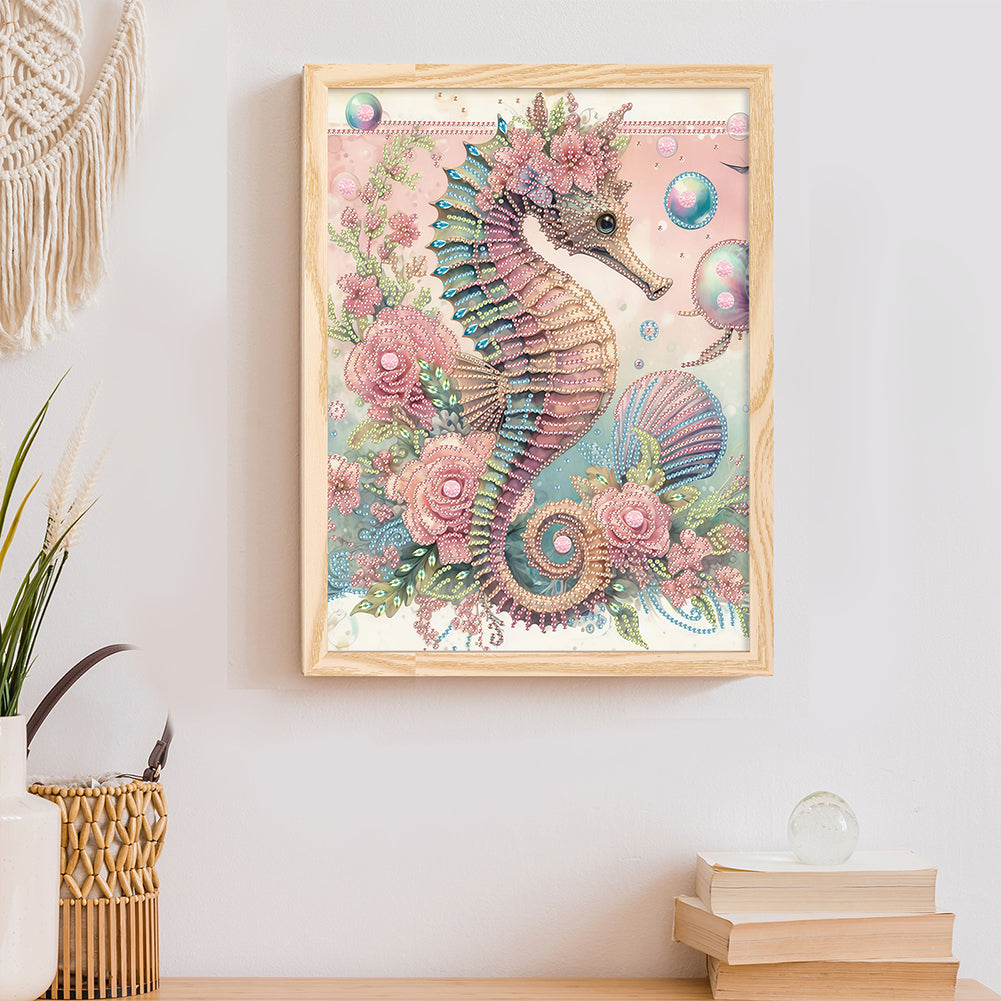 Seahorse - Special Shaped Drill Diamond Painting 30*40CM