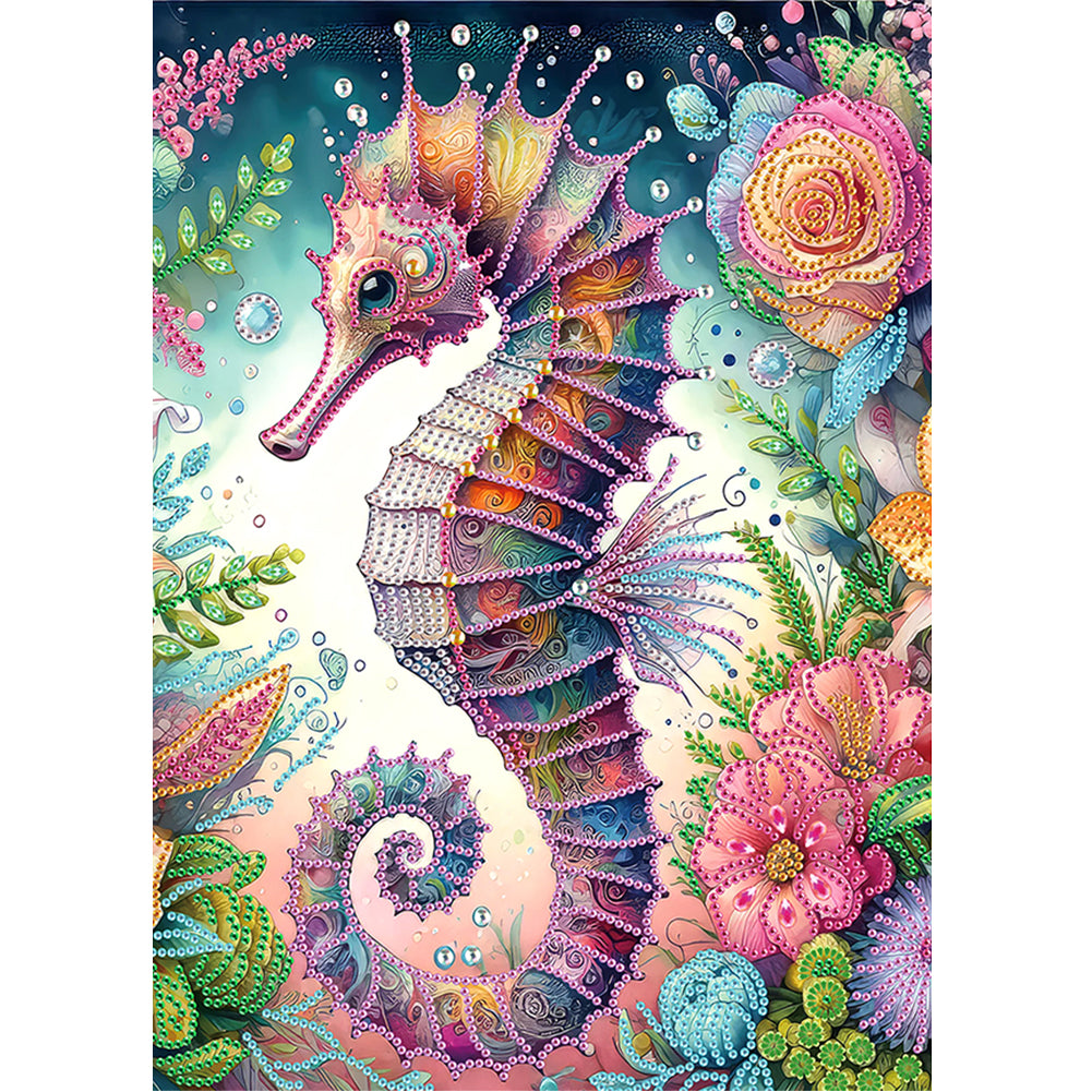 Seahorse - Special Shaped Drill Diamond Painting 30*40CM