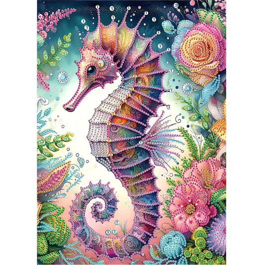 Seahorse - Special Shaped Drill Diamond Painting 30*40CM