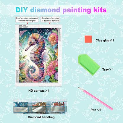 Seahorse - Special Shaped Drill Diamond Painting 30*40CM