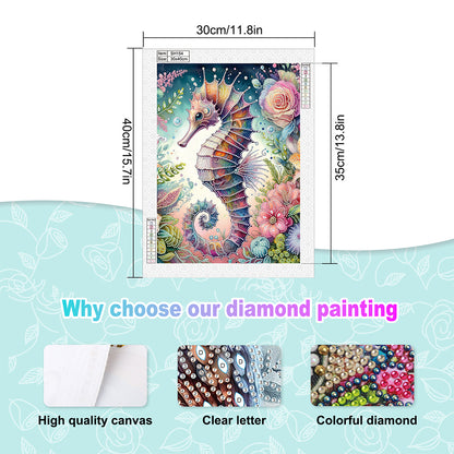 Seahorse - Special Shaped Drill Diamond Painting 30*40CM