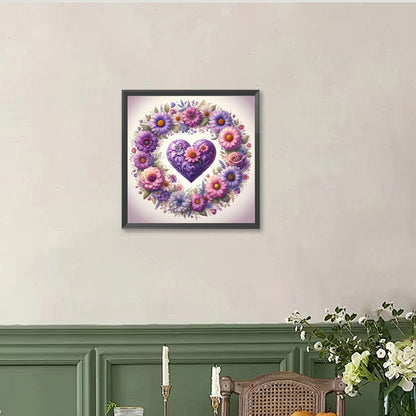 Love Wreath - Full Round Drill Diamond Painting 40*40CM