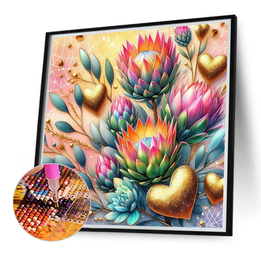Protea - Full Round Drill Diamond Painting 40*40CM