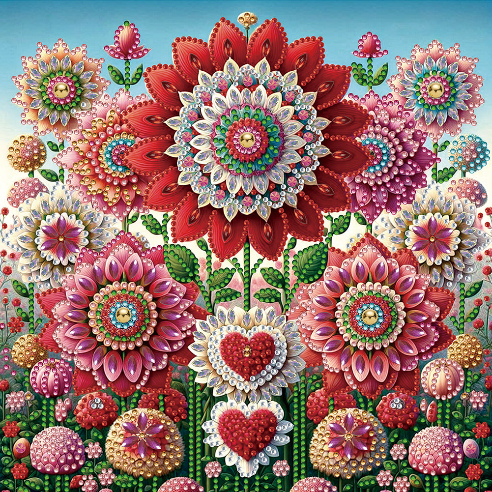 Mandala Garden - Special Shaped Drill Diamond Painting 30*30CM