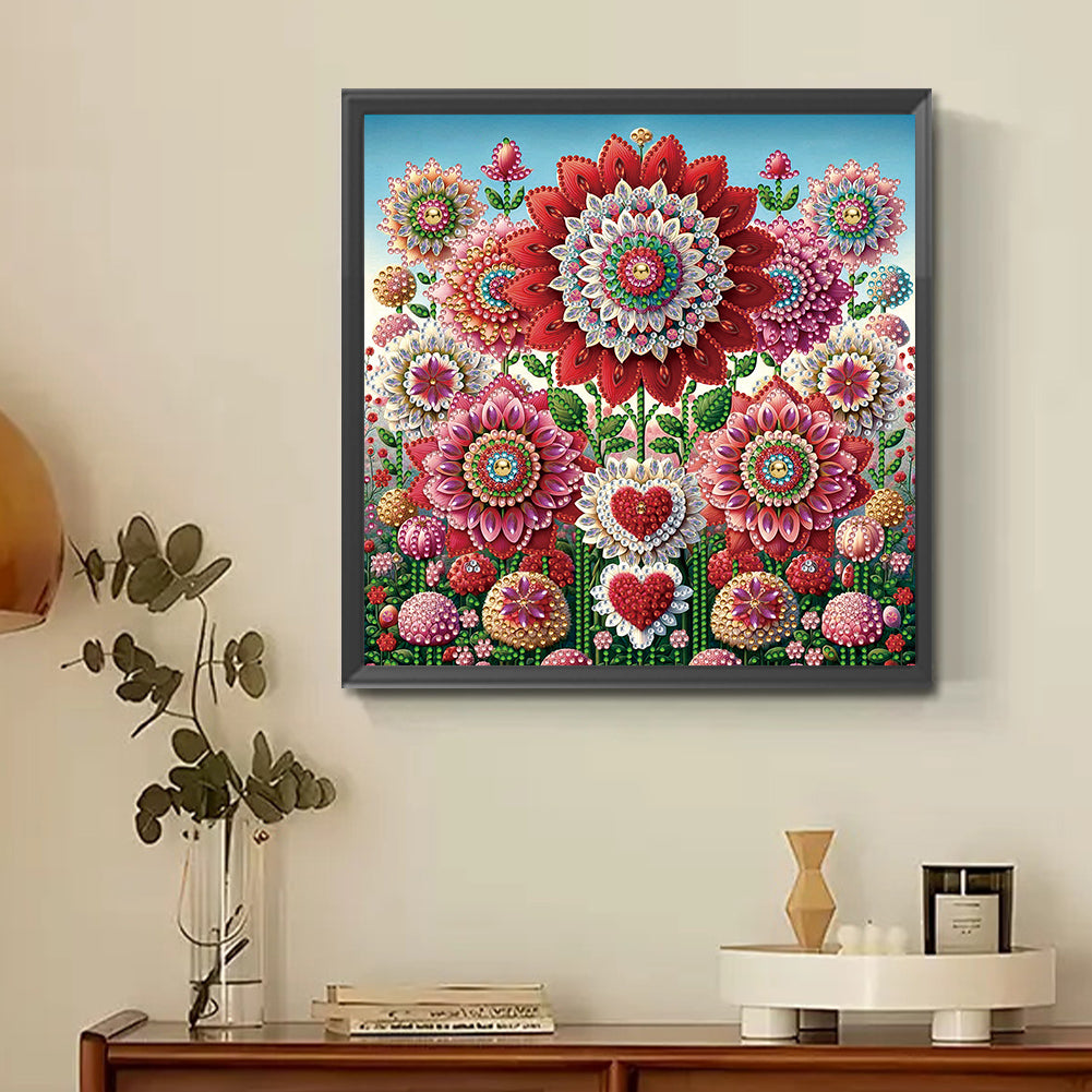 Mandala Garden - Special Shaped Drill Diamond Painting 30*30CM