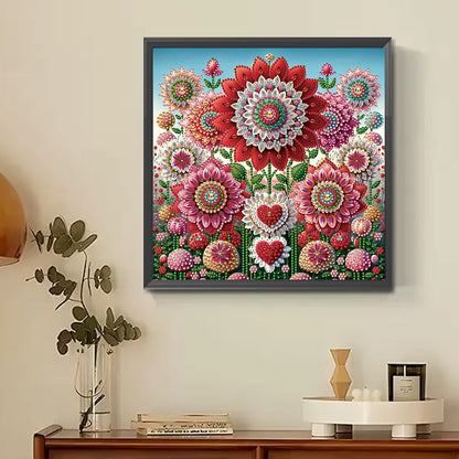 Mandala Garden - Special Shaped Drill Diamond Painting 30*30CM