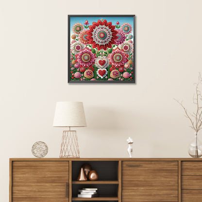 Mandala Garden - Special Shaped Drill Diamond Painting 30*30CM