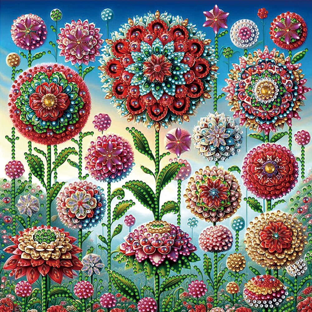 Mandala Garden - Special Shaped Drill Diamond Painting 30*30CM