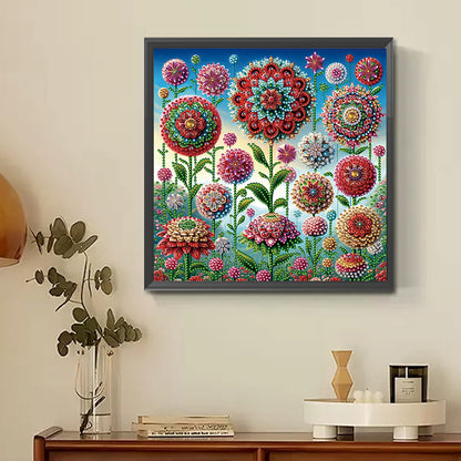 Mandala Garden - Special Shaped Drill Diamond Painting 30*30CM