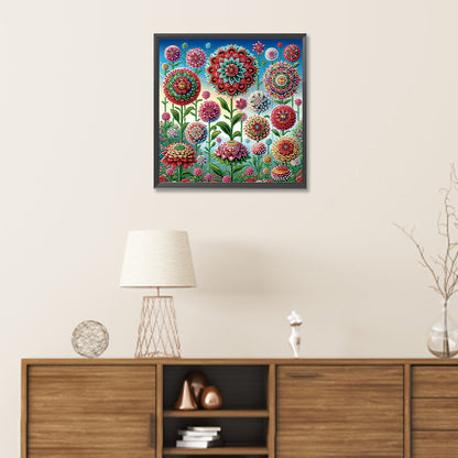 Mandala Garden - Special Shaped Drill Diamond Painting 30*30CM