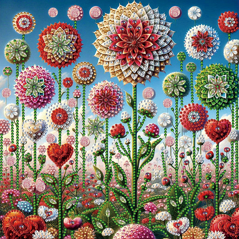 Mandala Garden - Special Shaped Drill Diamond Painting 30*30CM