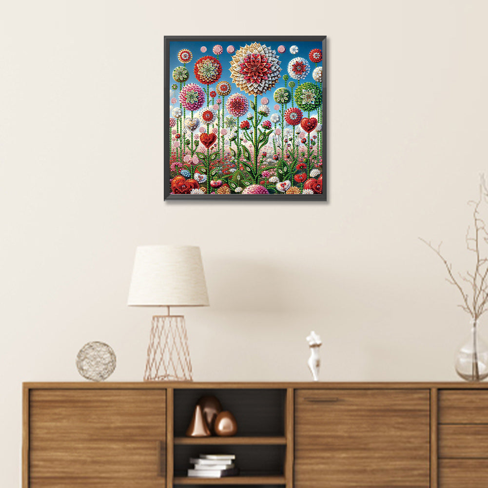 Mandala Garden - Special Shaped Drill Diamond Painting 30*30CM
