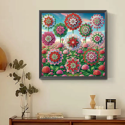 Mandala Garden - Special Shaped Drill Diamond Painting 30*30CM