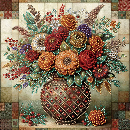 Vintage Vase - Special Shaped Drill Diamond Painting 30*30CM
