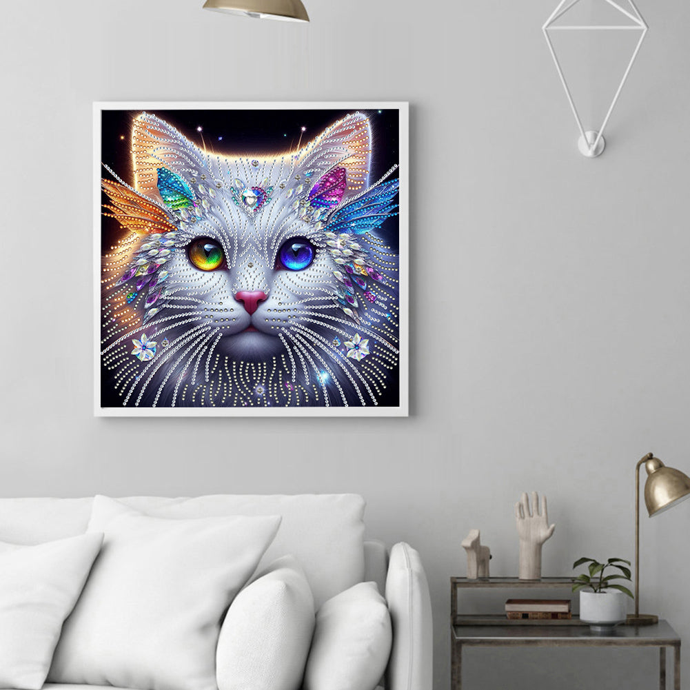 Cat Head - Special Shaped Drill Diamond Painting 30*30CM