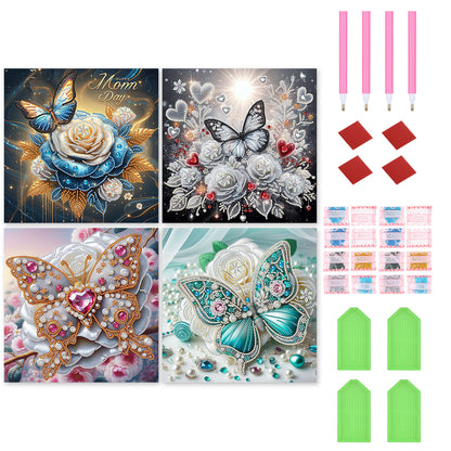 Butterfly - Special Shaped Drill Diamond Painting 30*30CM