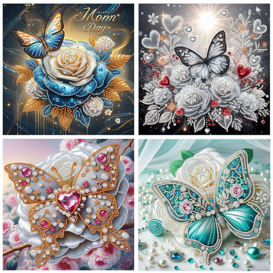 Butterfly - Special Shaped Drill Diamond Painting 30*30CM